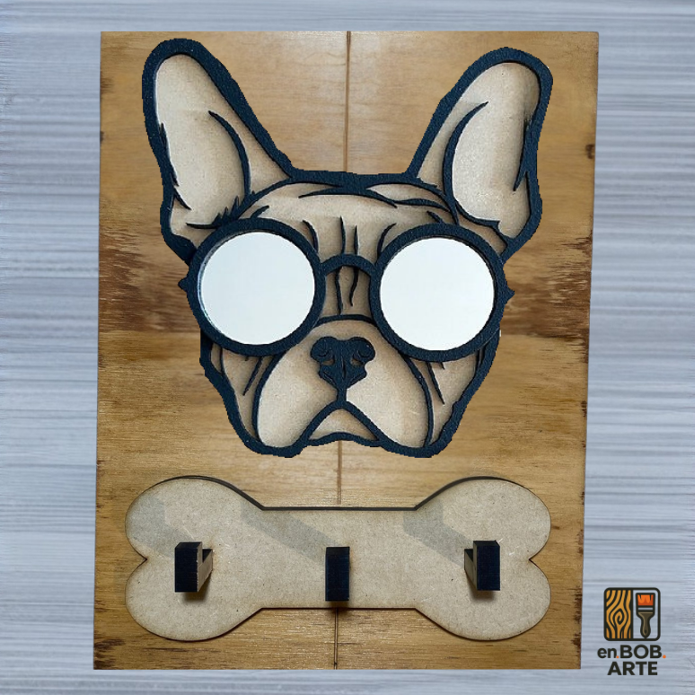 Portacorreas Bulldog francés