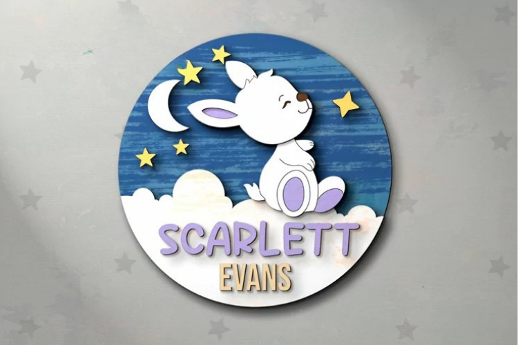 Aviso Circular con Nombre, Liebre